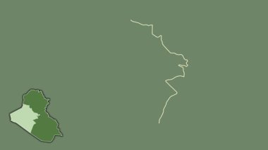 Al-Anbar, Irak, çıkarılmış ve izole edilmiş. Uydu