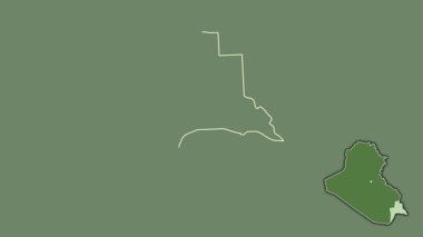 El-Basrah, Irak, sürülmüş ve izole edilmiş. Uydu