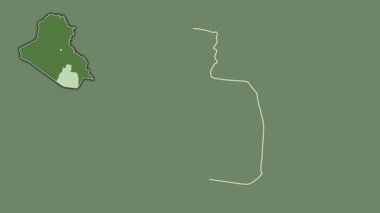 El-Muthannia, Irak, çıkarılmış ve izole edilmiş. Uydu