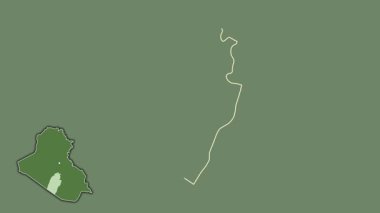 An-Najaf, Irak, çıkarılmış ve izole edilmiş. Uydu