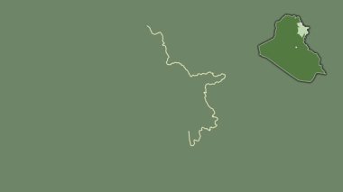 Es-Sulaymaniyah, Irak, sürülmüş ve izole edilmiş. Uydu