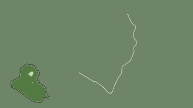 Ta 'mim, Irak, sürülmüş ve izole edilmiş. Uydu