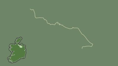 Cavan, İrlanda, dışlanmış ve izole edilmiş. Uydu