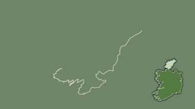Donegal, İrlanda, dışlanmış ve izole edilmiş. Uydu