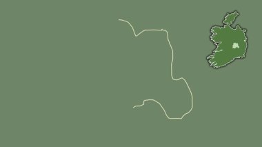 Laoighis, İrlanda, dışlanmış ve izole edilmiş. Uydu