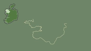 Mayo, İrlanda, dışlanmış ve izole edilmiş. Uydu