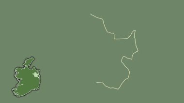 Meath, İrlanda, dışlanmış ve izole edilmiş. Uydu