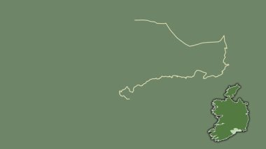 Waterford, İrlanda, dışlanmış ve izole edilmiş. Uydu