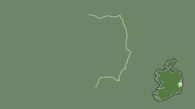 Wicklow, İrlanda, dışlanmış ve izole edilmiş. Uydu