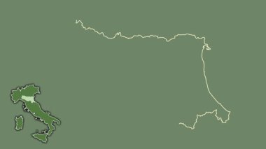 Emilia-Romagna, İtalya, dışlanmış ve izole edilmiş. Uydu