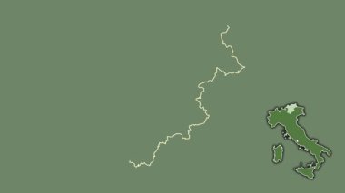 Trentino-Alto Adige, İtalya, boşaltılmış ve izole edilmiş. Uydu