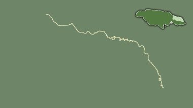 Portland, Jamaika, boşaltılmış ve izole edilmiş. Uydu