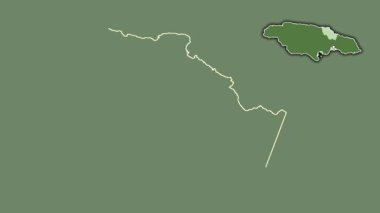 Azize Mary, Jamaika, çıkarılmış ve izole edilmiş. Uydu