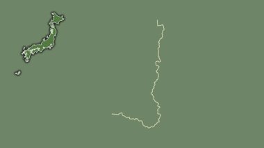 Akita, Japonya, dışlanmış ve izole edilmiş. Uydu