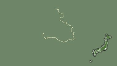 Hyogo, Japonya, dışlanmış ve izole edilmiş. Uydu