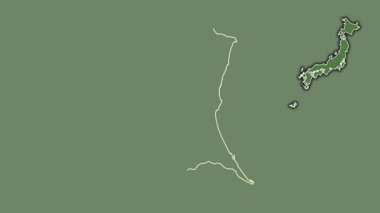 Ibaraki, Japonya, dışlanmış ve izole edilmiş. Uydu