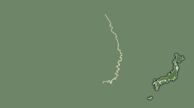 Iwate, Japonya, boşaltılmış ve izole edilmiş. Uydu