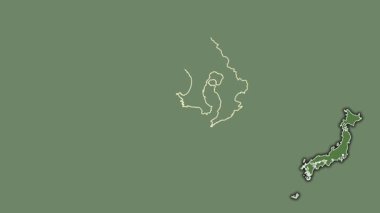 Kagoshima, Japonya, boşaltılmış ve izole edilmiş. Uydu