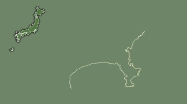 Kanagawa, Japonya, boşaltılmış ve izole edilmiş. Uydu