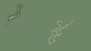 Okinawa, Japonya, boşaltılmış ve izole edilmiş. Uydu