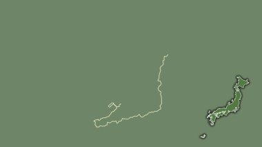 Osaka, Japonya, dışlanmış ve izole edilmiş. Uydu