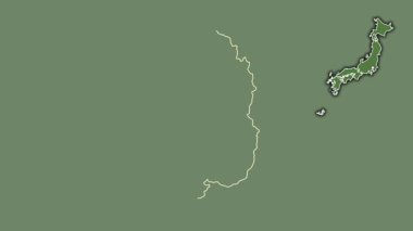 Shiga, Japonya, dışlanmış ve izole edilmiş. Uydu