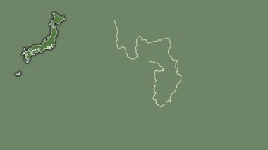 Shizuoka, Japonya, dışlanmış ve izole edilmiş. Uydu