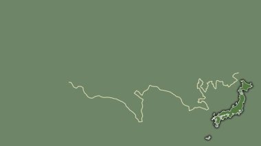 Tokyo, Japonya, dışlanmış ve izole edilmiş. Uydu