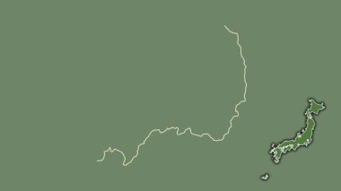 Toyama, Japonya, boşaltılmış ve izole edilmiş. Uydu