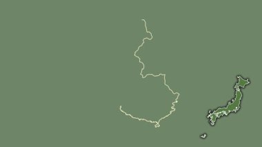 Wakayama, Japonya, boşaltılmış ve izole edilmiş. Uydu