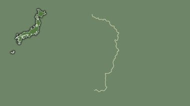 Yamagata, Japonya, dışlanmış ve izole edilmiş. Uydu