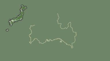 Yamaguchi, Japonya, dışlanmış ve izole edilmiş. Uydu