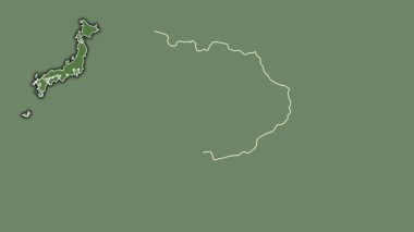 Yamanashi, Japonya, dışlanmış ve izole edilmiş. Uydu