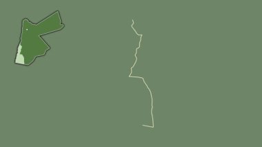 Akabe, Ürdün, dışlanmış ve izole edilmiş. Uydu