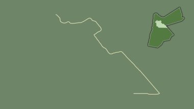 Amman, Jordan, dışlanmış ve izole edilmiş. Uydu