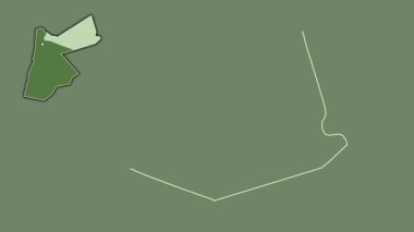 Mafraq, Jordan, dışlanmış ve izole edilmiş. Uydu