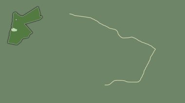 Tafilah, Ürdün, soyutlanmış ve dışlanmış. Uydu