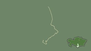 Güney Kazakistan, Kazakistan, sökülmüş ve izole edilmiş. Uydu