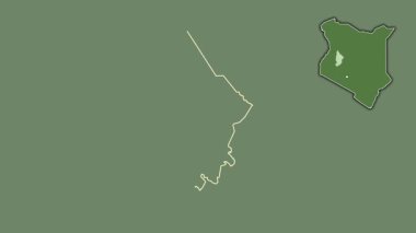 Baringo, Kenya, soyutlanmış ve soyutlanmış. Uydu