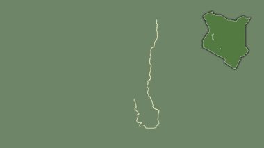 Elgeyo-Marakwet, Kenya, çıkarıldı ve izole edildi. Uydu