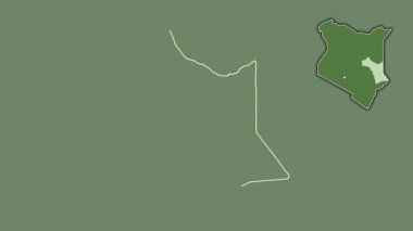 Garissa, Kenya, çıkarıldı ve izole edildi. Uydu