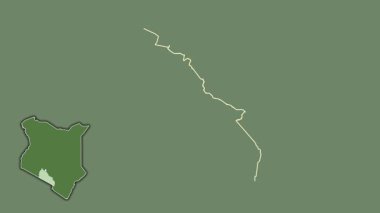 Kajiado, Kenya, soyutlanmış ve soyutlanmış. Uydu