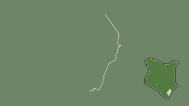 Kilifi, Kenya, soyutlanmış ve soyutlanmış. Uydu