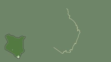 Kwale, Kenya, soyutlanmış ve soyutlanmış. Uydu