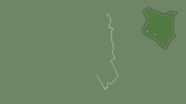 Nyamira, Kenya, soyutlanmış ve soyutlanmış. Uydu