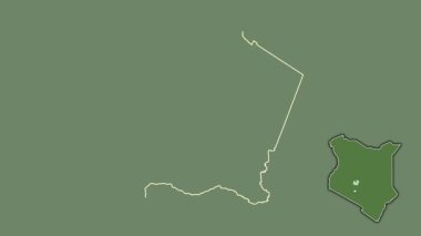 Nyeri, Kenya, çıkarıldı ve izole edildi. Uydu