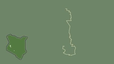 Uasin Gishu, Kenya, çıkarıldı ve izole edildi. Uydu