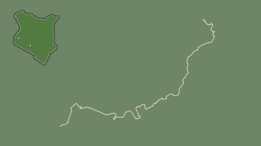 Vihiga, Kenya, soyutlanmış ve soyutlanmış. Uydu