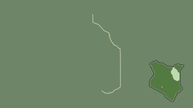 Wajir, Kenya, soyutlanmış ve soyutlanmış. Uydu