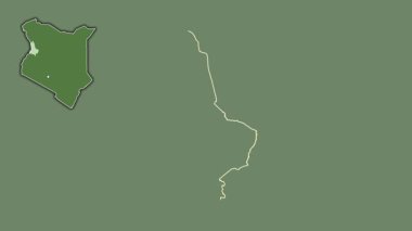 Batı Pokot, Kenya, boşaltılmış ve izole edilmiş. Uydu